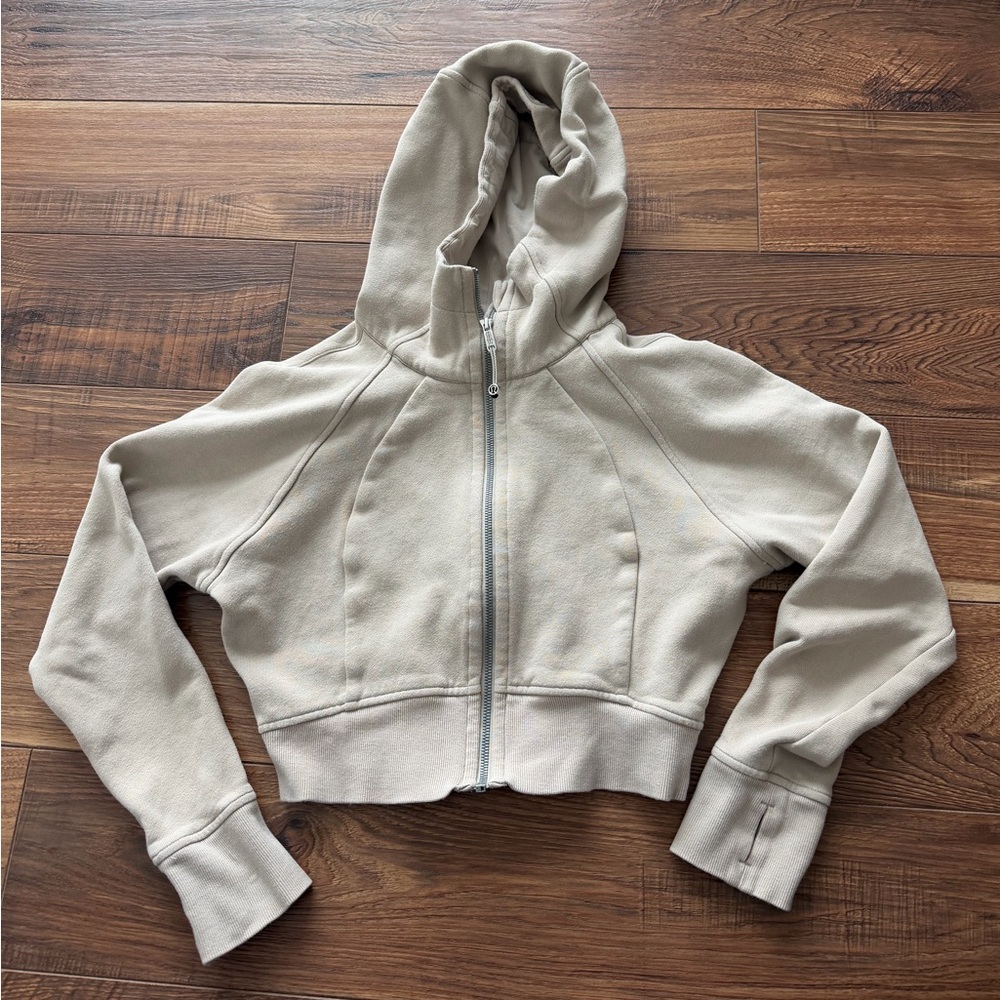 Lululemon Scuba Full Zip Hoodie in Sheer Oak